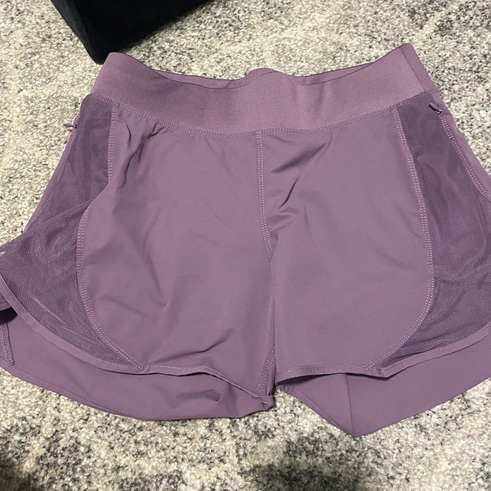 Purple hylete shorts - womens XS